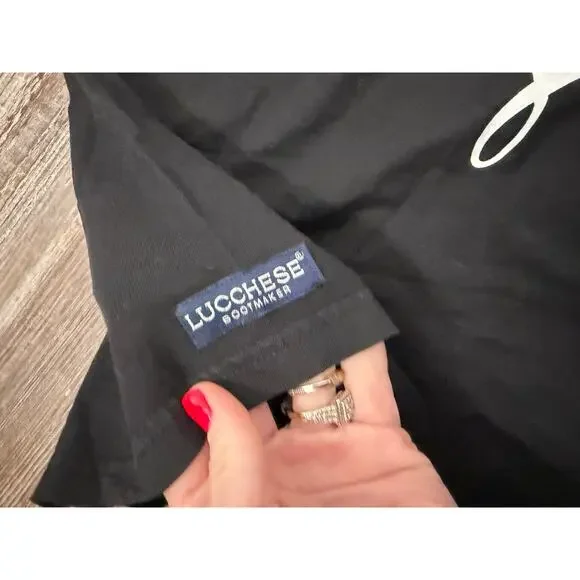 LUCCHESE SCRIPT TEE in black size Large - Picture 6 of 8